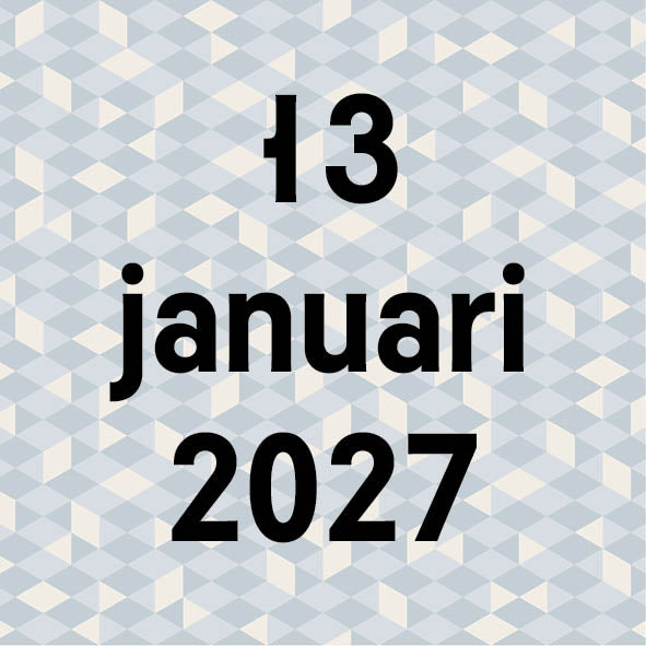 13 januari 2027